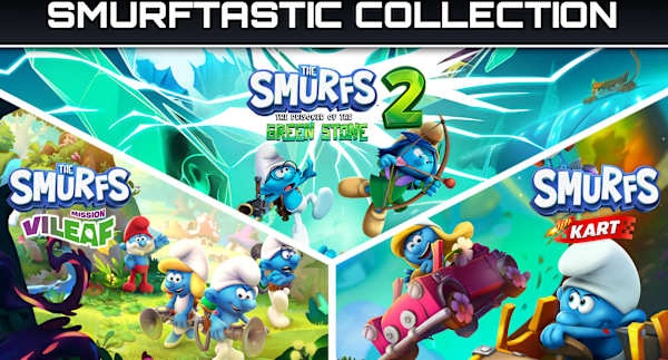 The Smurftastic Collection box art for Nintendo Switch