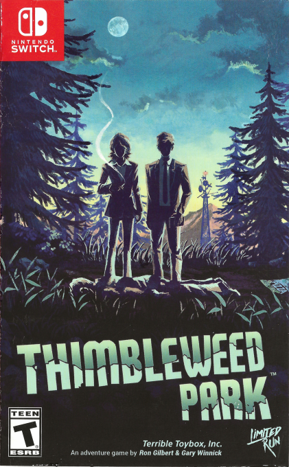 Thimbleweed Park box art for Nintendo Switch