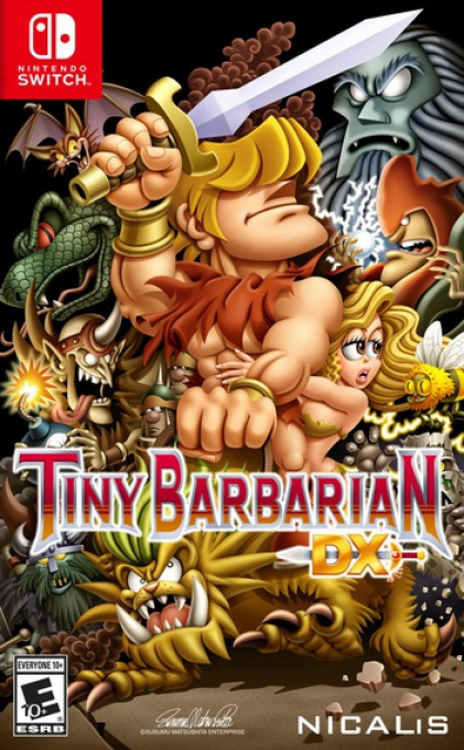Tiny Barbarian DX box art for Nintendo Switch