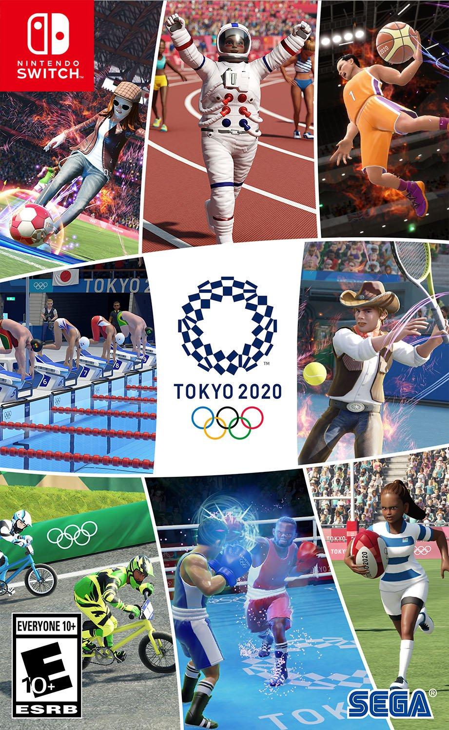 Tokyo 2020 Olympic Games box art for Nintendo Switch