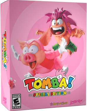 Tomba! Special Edition Whoopee Edition box art for Nintendo Switch