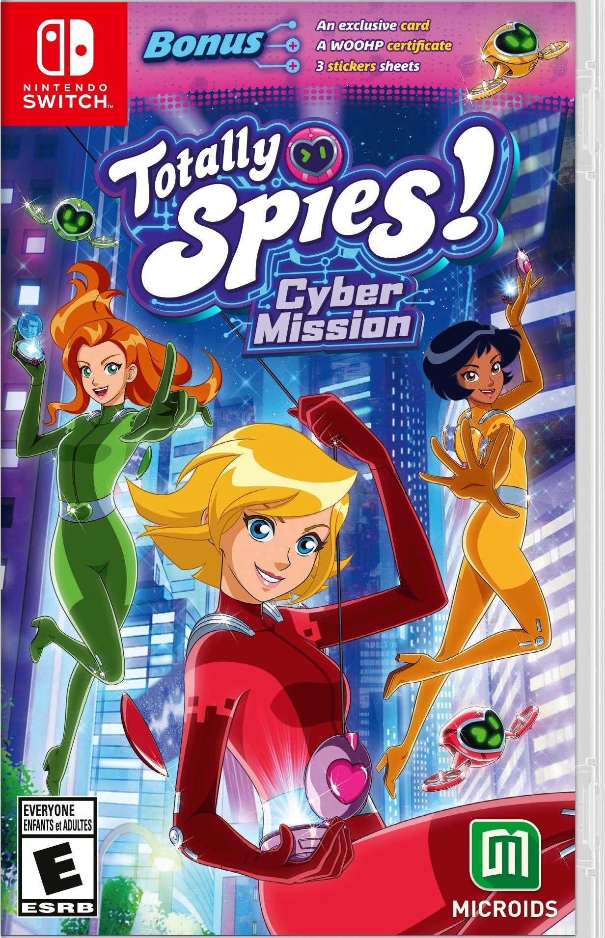 Totally Spies! Cyber Mission box art for Nintendo Switch