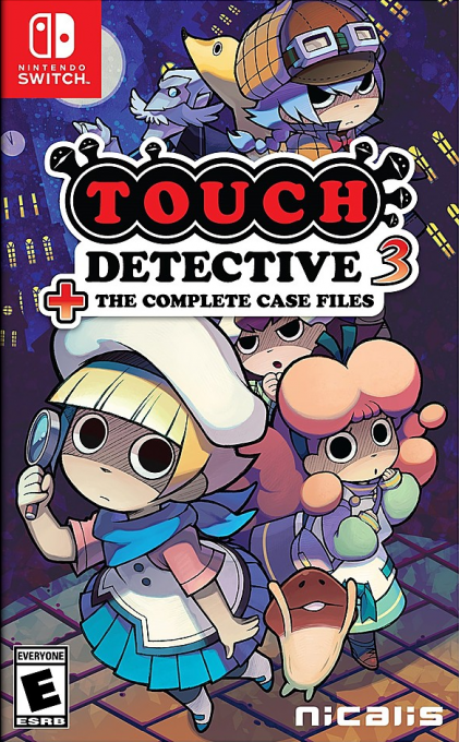 Touch Detective 3 + The Complete Case Files box art for Nintendo Switch