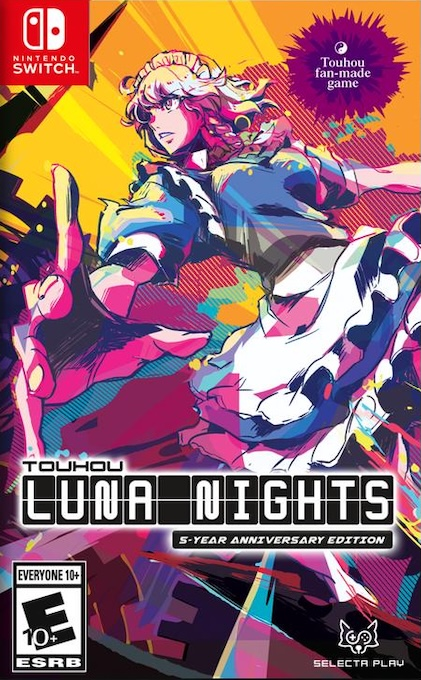 Touhou Luna Nights box art for Nintendo Switch