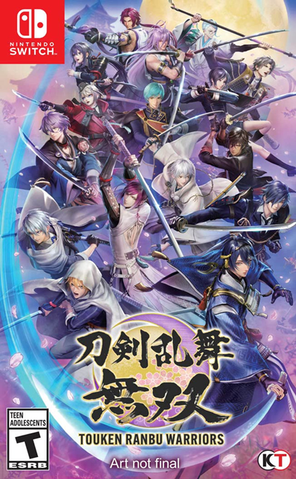 Touken Ranbu Warriors box art for Nintendo Switch