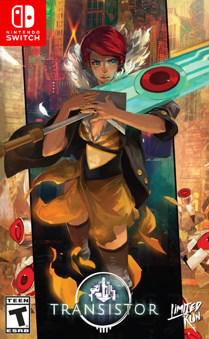 Transistor box art for Nintendo Switch
