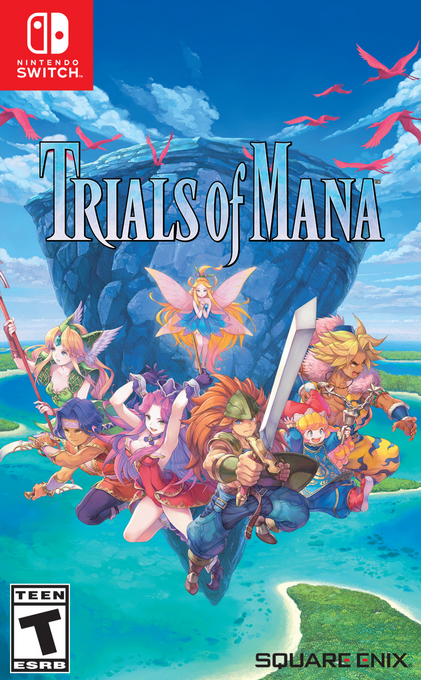 Trials Of Mana box art for Nintendo Switch