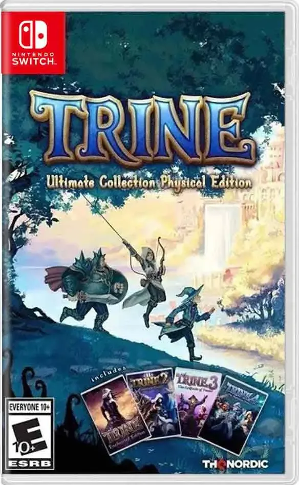 Trine Ultimate Collection Physical Edition box art for Nintendo Switch