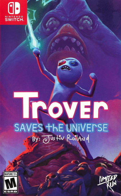 Trover Saves the Universe box art for Nintendo Switch