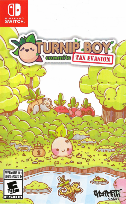 Turnip Boy Commits Tax Evasion box art for Nintendo Switch