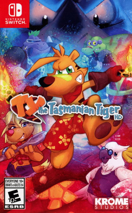 TY The Tasmanian Tiger HD box art for Nintendo Switch