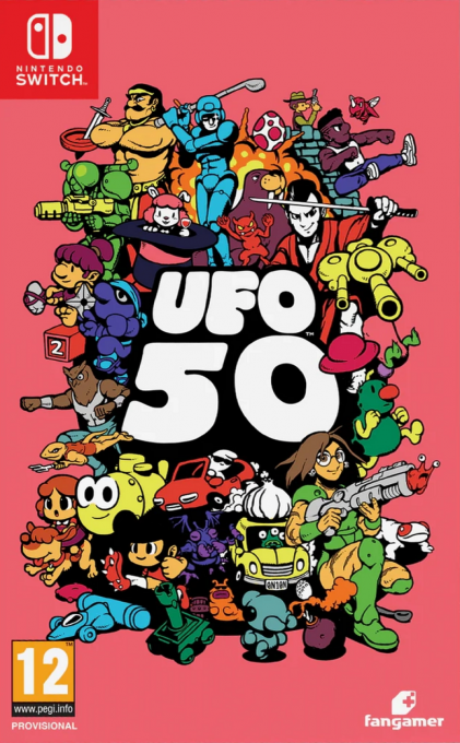 UFO 50 box art for Nintendo Switch