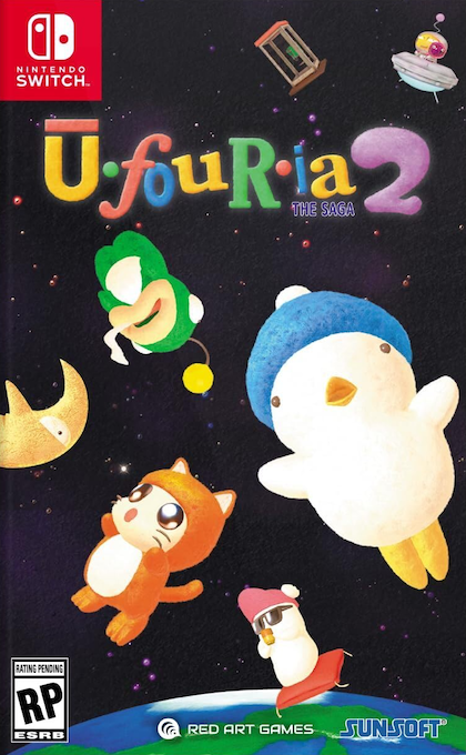 Ufouria: The Saga 2 box art for Nintendo Switch