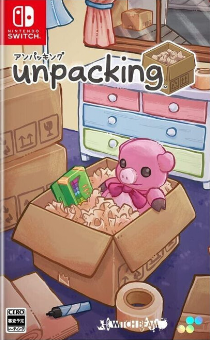 Unpacking box art for Nintendo Switch