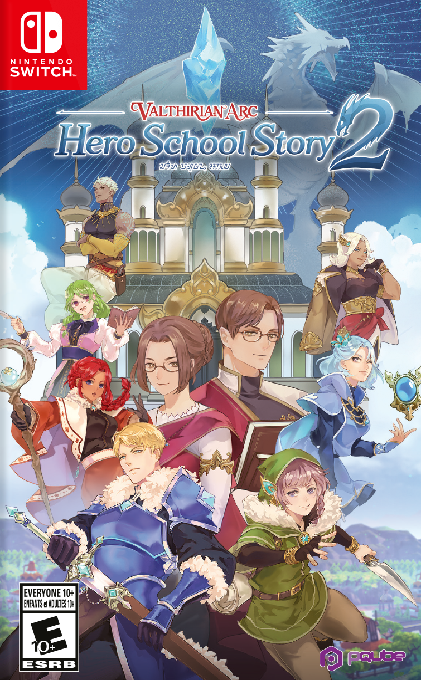 Valthirian Arc: Hero School Story 2 box art for Nintendo Switch