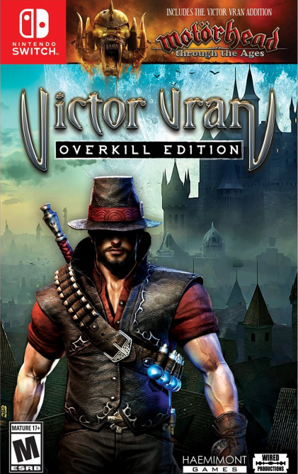 Victor Vran Overkill Edition box art for Nintendo Switch