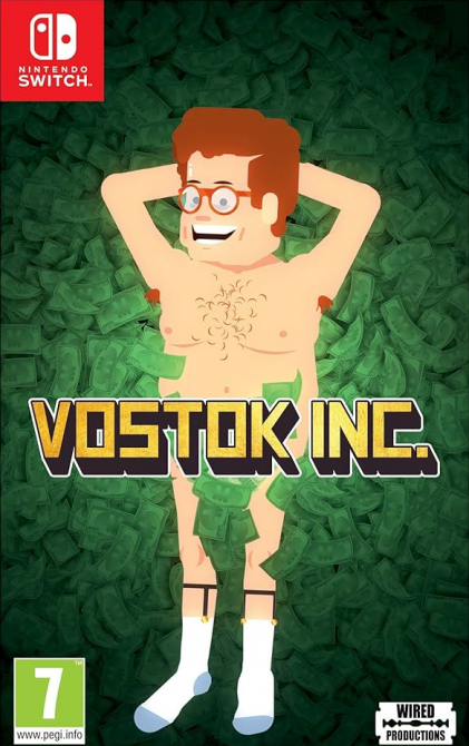 Vostok Inc box art for Nintendo Switch