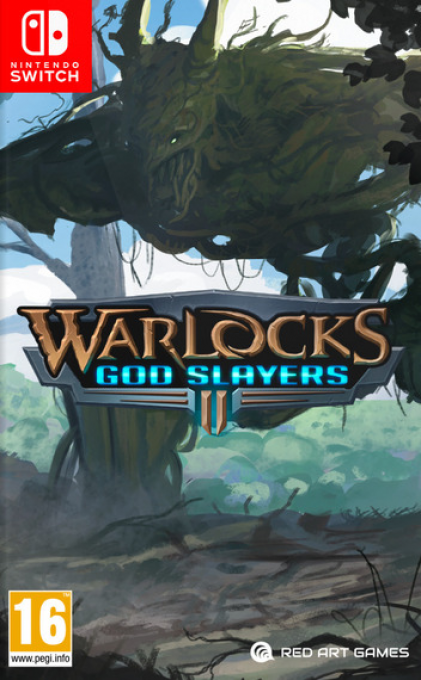 Warlocks 2: God Slayers box art for Nintendo Switch