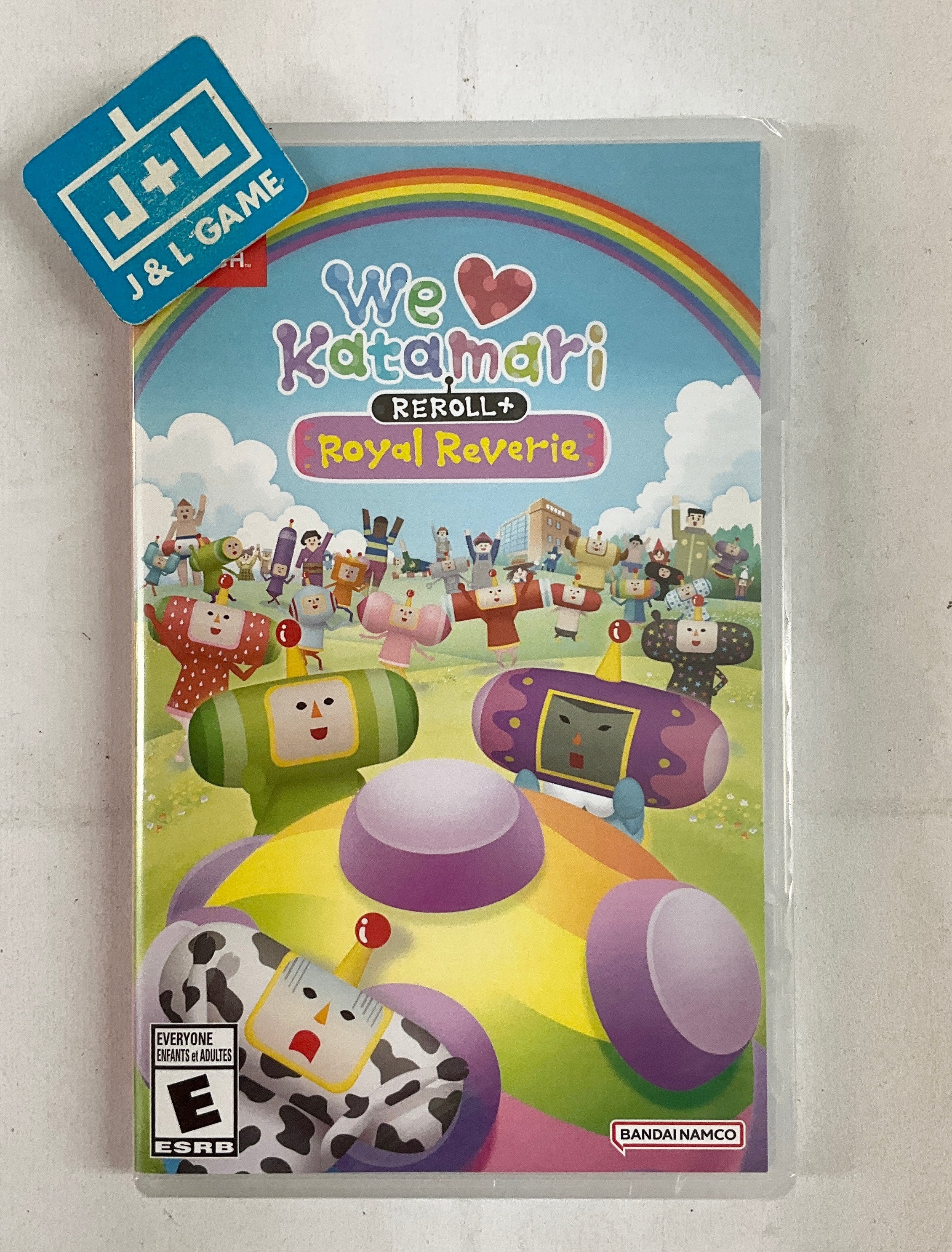 We Love Katamari Reroll + Royal Reverie box art for Nintendo Switch