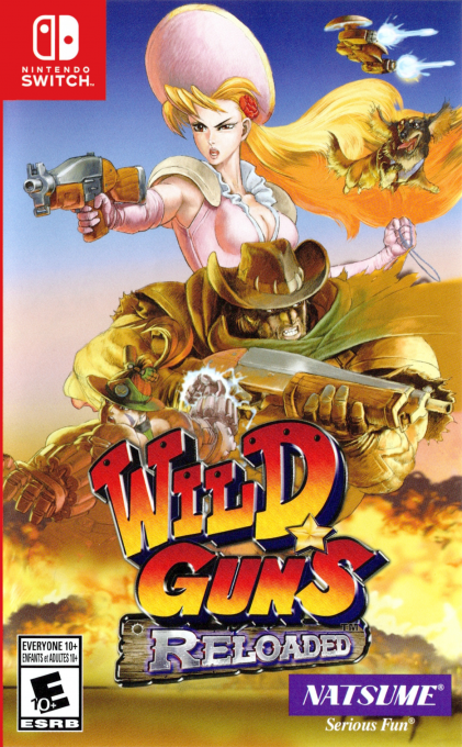 Wild Guns Reloaded box art for Nintendo Switch