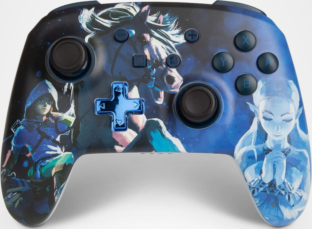 Wired White Zelda: Breath of The Wild Controller box art for Nintendo Switch