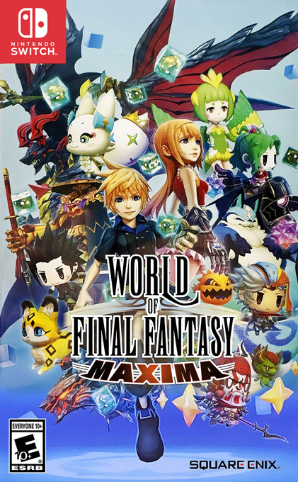 World of Final Fantasy Maxima box art for Nintendo Switch