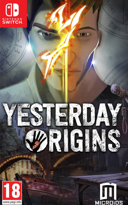 Yesterday Origins box art for Nintendo Switch