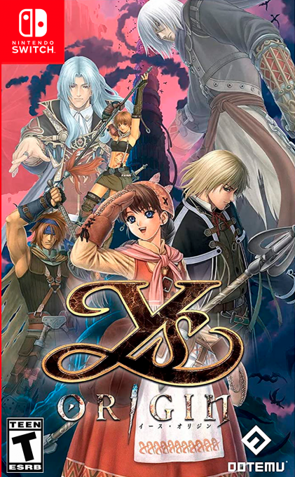 Ys Origin box art for Nintendo Switch