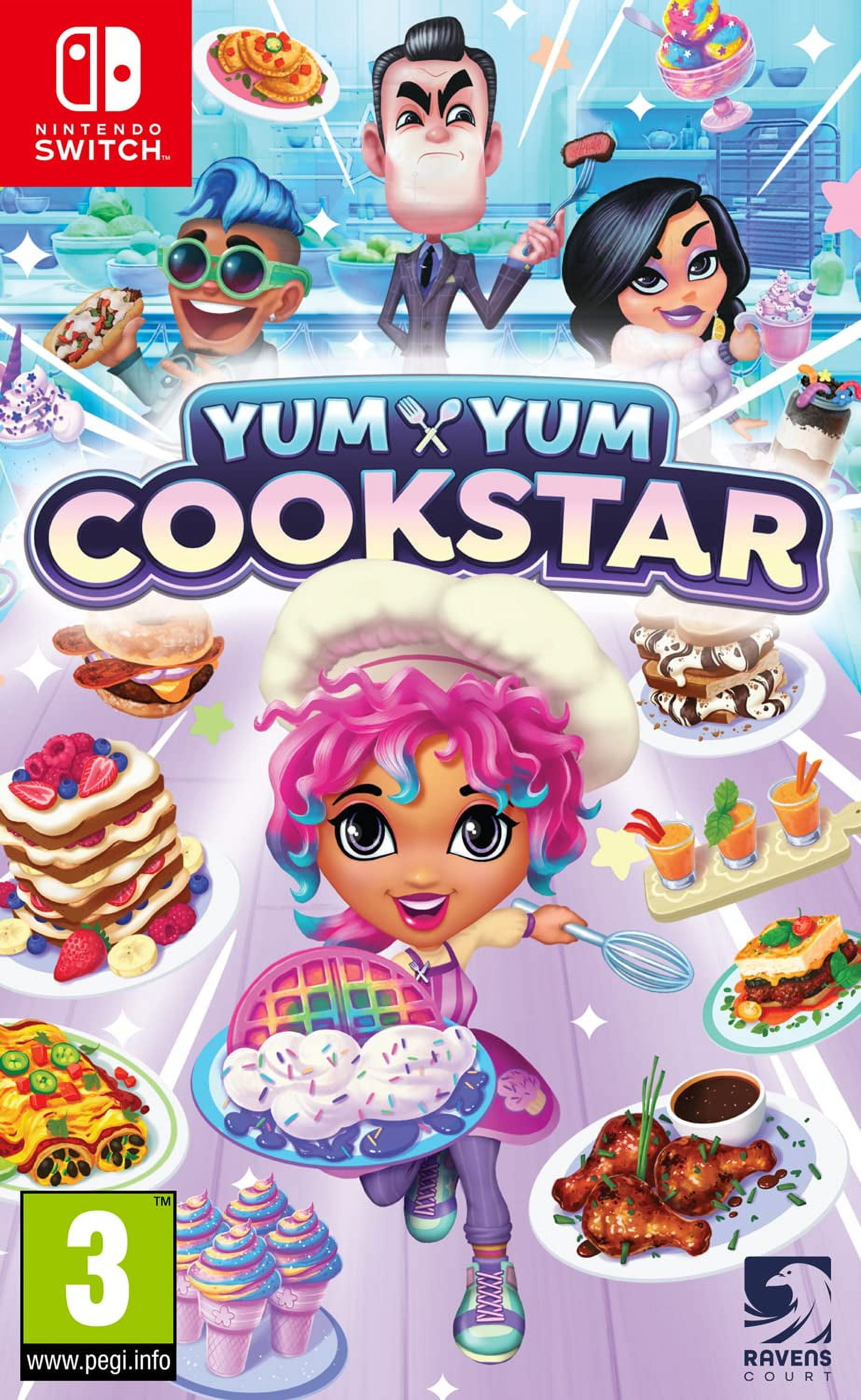 Yum Yum Cookstar box art for Nintendo Switch