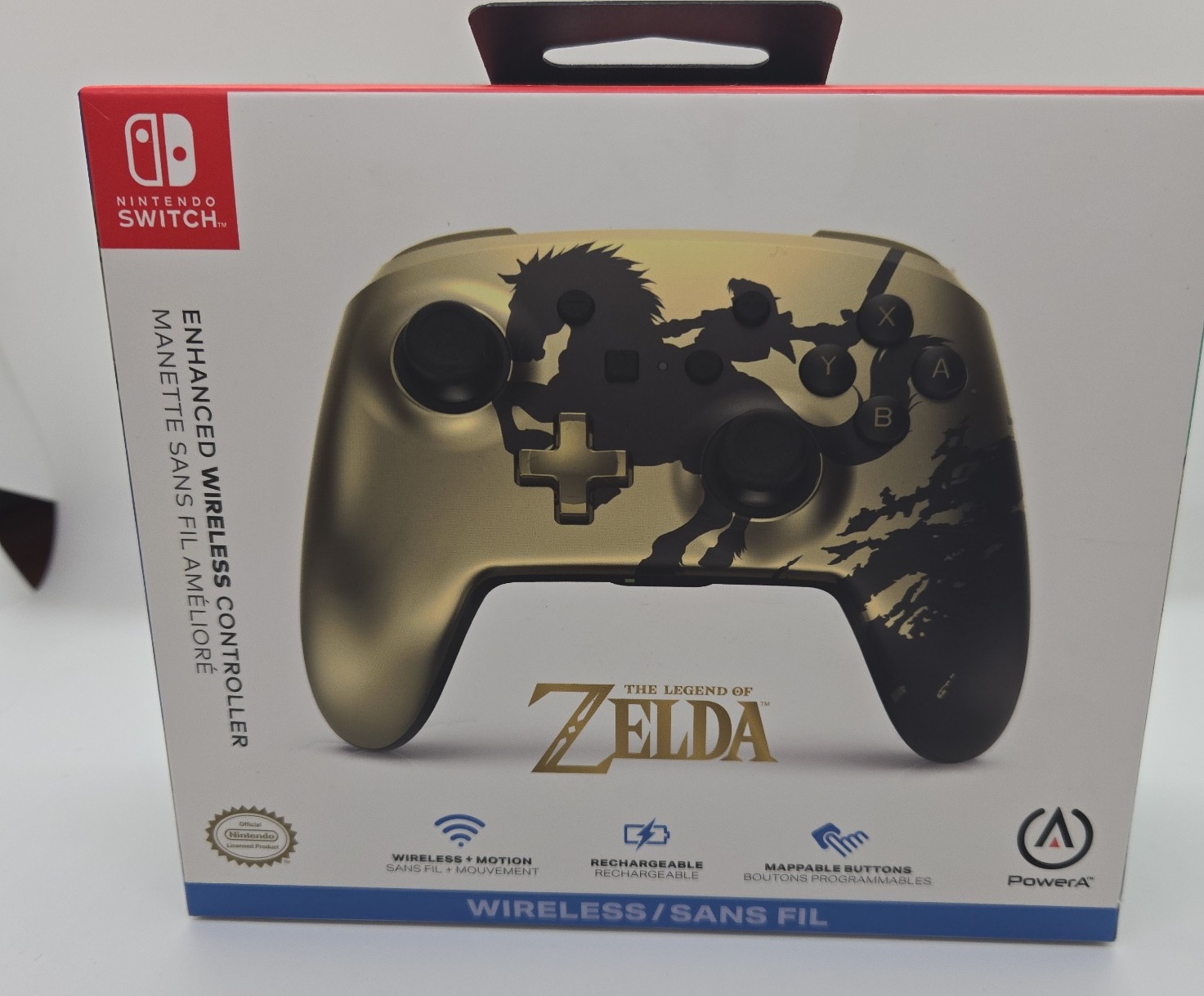 Zelda Enhanced Wireless Controller box art for Nintendo Switch
