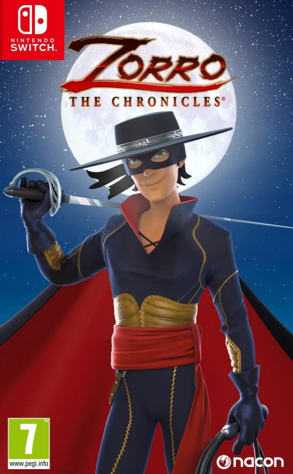 Zorro: The Chronicles box art for Nintendo Switch