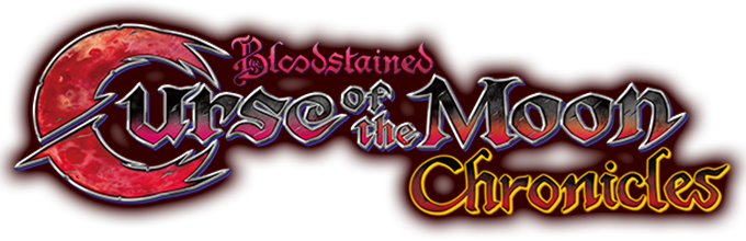 Bloodstained: Curse of the Moon logo for Nintendo Switch