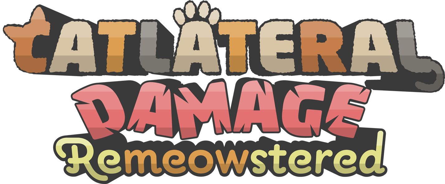 Catlateral Damage: Remeowstered logo for Nintendo Switch