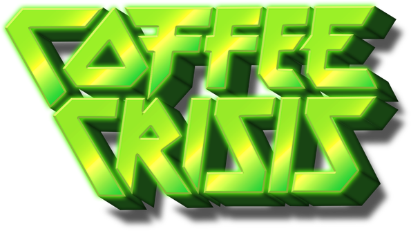 Coffee Crisis logo for Nintendo Switch