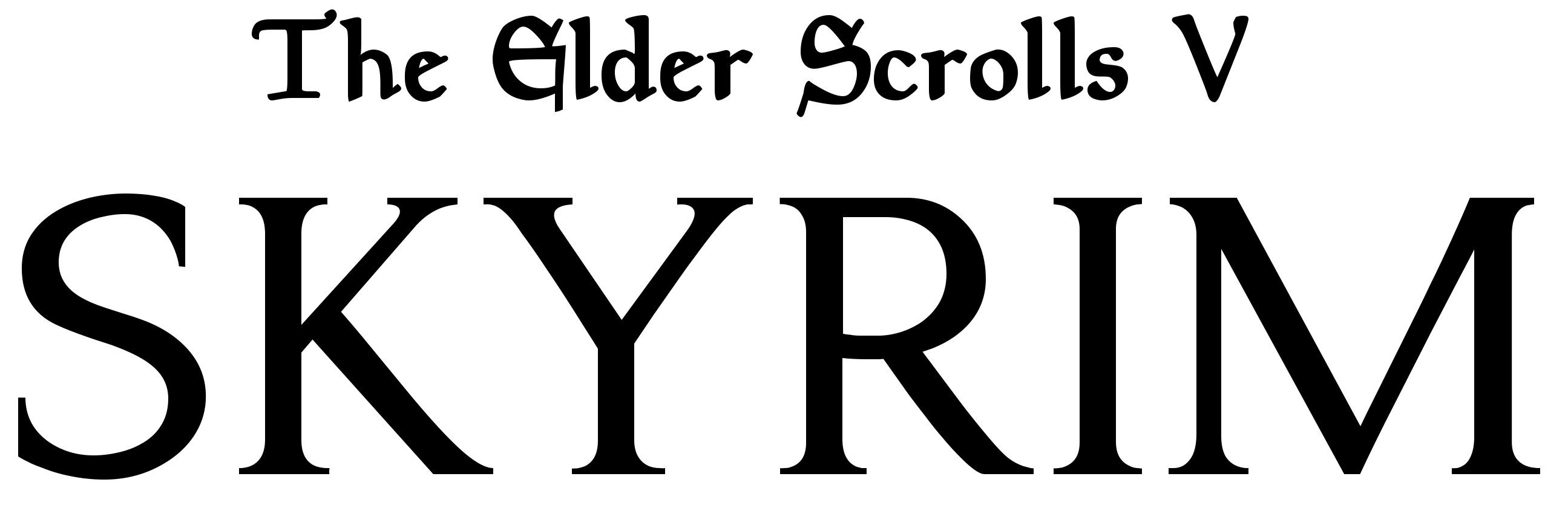 Elder Scrolls V: Skyrim logo for Nintendo Switch
