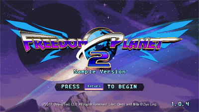 Freedom Planet 2 logo for Nintendo Switch