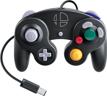 Gamecube Controller Super Smash Bros Ultimate Edition logo for Nintendo Switch