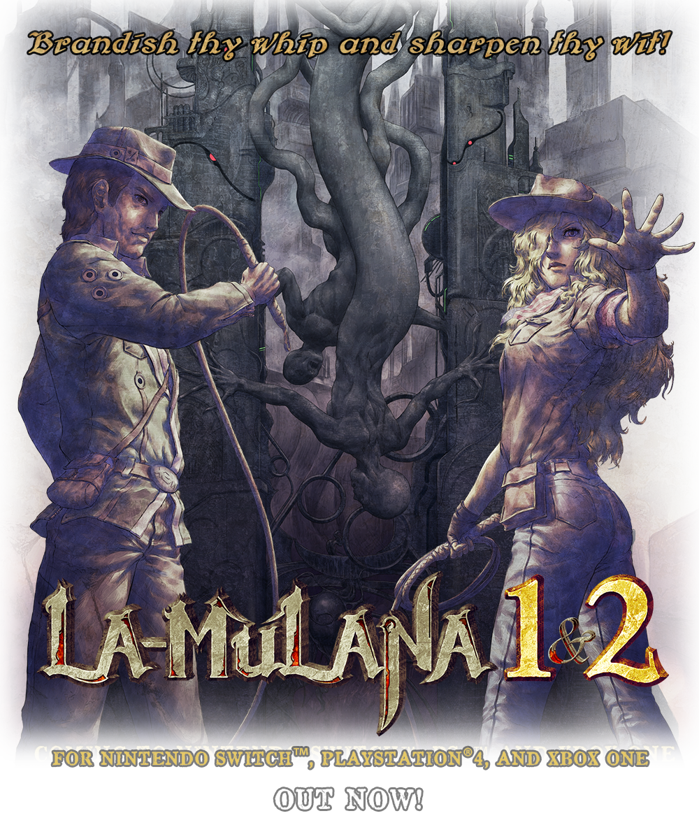 La-Mulana 1 & 2 logo for Nintendo Switch