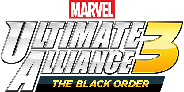 Marvel Ultimate Alliance 3: The Black Order logo for Nintendo Switch