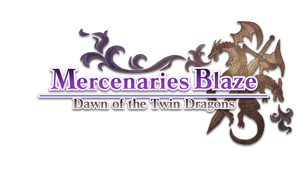 Mercenaries Blaze: Dawn of the Twin Dragons logo for Nintendo Switch