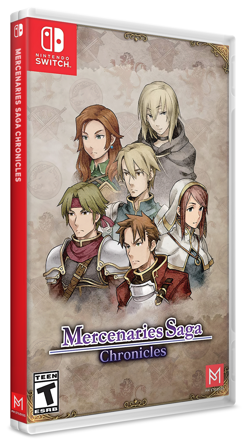 Mercenaries Saga Chronicles logo for Nintendo Switch
