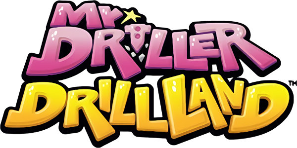 Mr. Driller DrillLand logo for Nintendo Switch