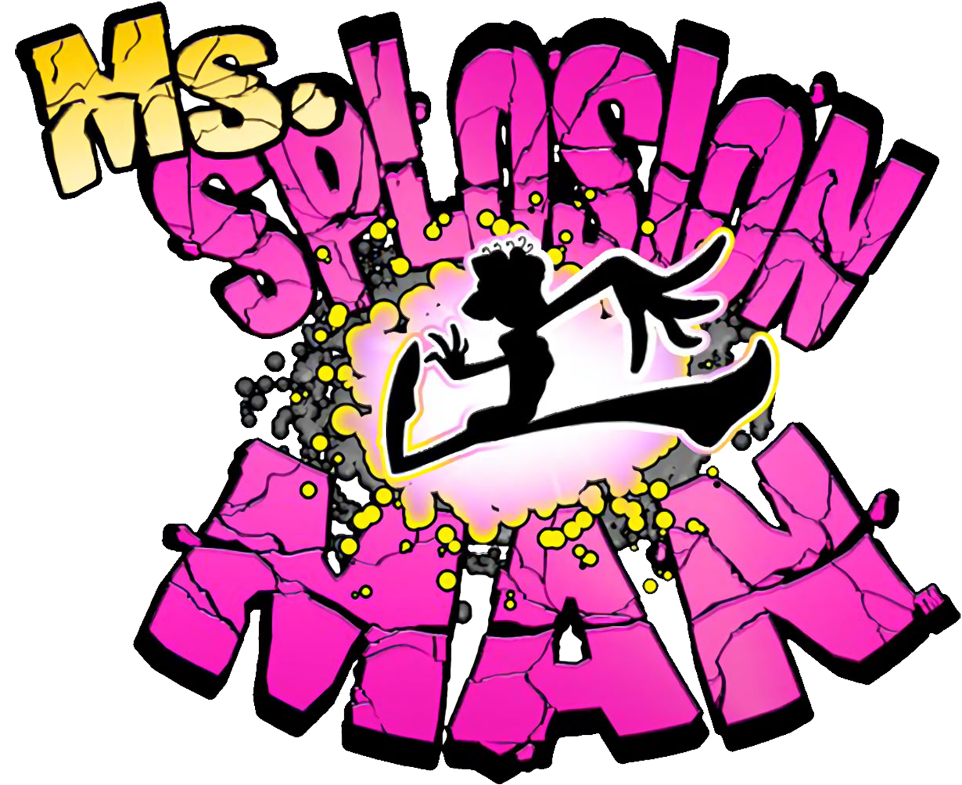 Ms. Splosion Man logo for Nintendo Switch