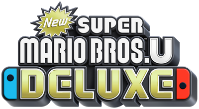 New Super Mario Bros U Deluxe logo for Nintendo Switch
