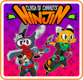 NinJin Clash of Carrots logo for Nintendo Switch