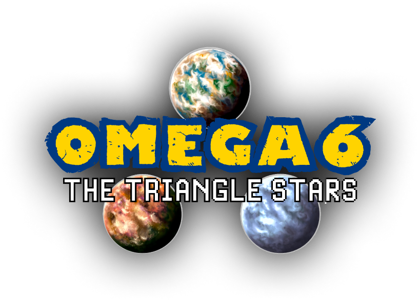 Omega 6: The Triangle Stars logo for Nintendo Switch