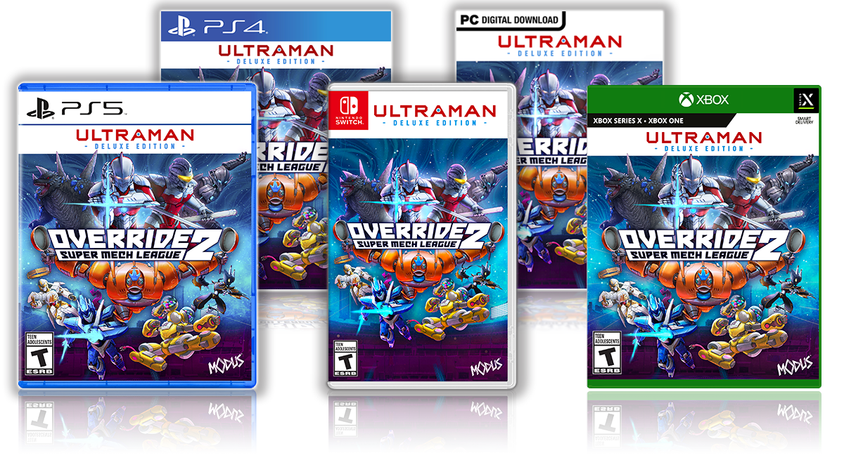 Override 2: Super Mech League [Ultraman Deluxe Edition] logo for Nintendo Switch