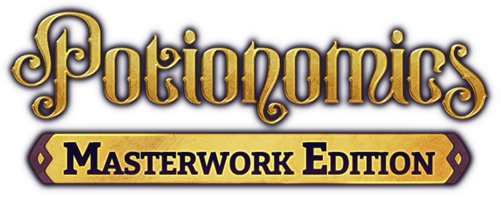 Potionomics: Masterwork Edition logo for Nintendo Switch