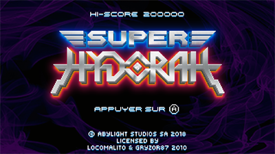 Super Hydorah logo for Nintendo Switch