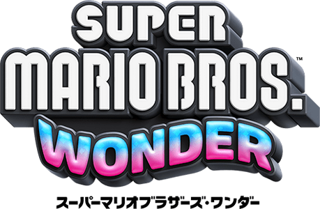 Super Mario Bros. Wonder logo for Nintendo Switch